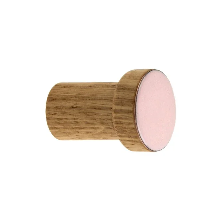 wieszaki SIMPLE emaliowane 3 cm - olej bezbarwny - jasny rozowy.webp