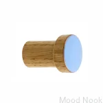 wieszaki SIMPLE emaliowane 3 cm - olej bezbarwny - jasny niebieski.webp