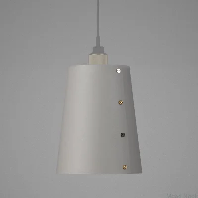 Skärm Stor Stålgrå Taklampa