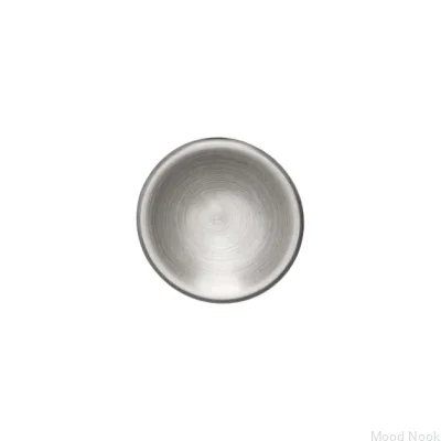 Möbelknopp Skiva 50 Borstad Nickel