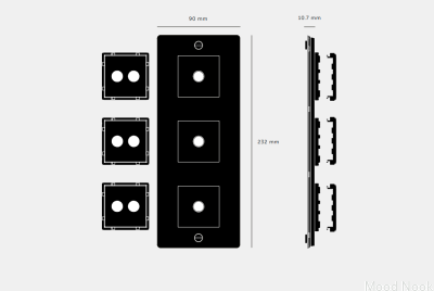 Ram med fyllning Vertikal platta 3G stål Silver Europeisk standard