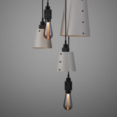 Ljuskrona med skärmar 6.0 Hooked 2 m Stålgrå med bränd brons