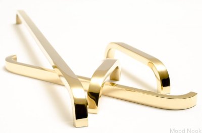 Мебельная ручка Slim 432 Gold Brass Polished Unpainted