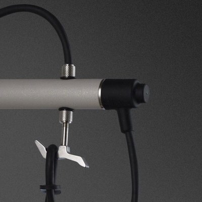 Hooked Cross S Vägglampa Stålgrå med Silver