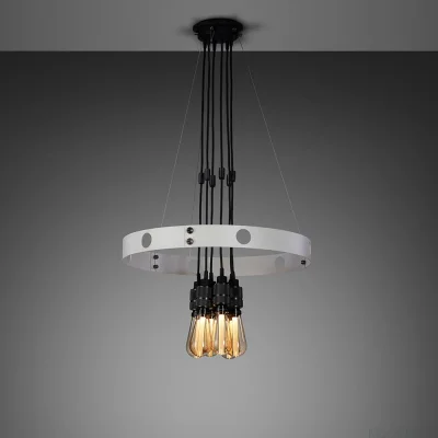 Hero 3m Stålgrå med Bränd Brons Justerbar Pendelkrona