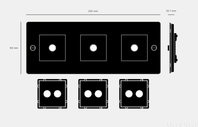 Ram med fyllning Horisontell platta 3G stål Vit Europeisk standard