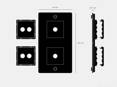 Ram med fyllning Vertikal platta 2G stål Vit Europeisk standard
