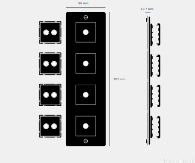 Ram med fyllning Vertikal platta 4G stål Mässing Bränd brons Europeisk standard