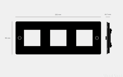 Ram utan fyllning Universalplatta 3G Stål Mässing Bränd brons Europeisk standard