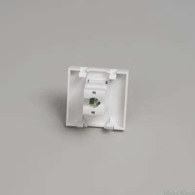RJ11 Cat 3 Telefonjackmodul 45mm Vit Europeisk Standard
