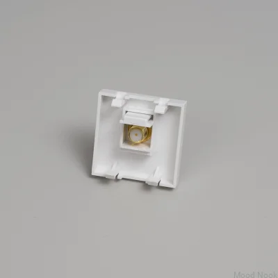 TV/SAT-modul Typ F Hona 45 mm Vit Europeisk Standard