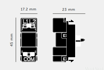 Håll för att dimma Momentan vippströmbrytarmodul 250V 10AX Svart Europeisk standard