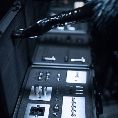 Cross 2G 120W LED-dimmer stål silver brittisk standard