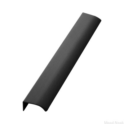 Uchwyt meblowy krawędziowy Edge Straight 350 Aluminiowy Czarny