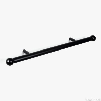 Cirkulärt möbelhandtag Kirke Rail 160 Metal Black