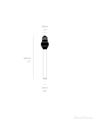 Buster Forked E27 5W rökfärgad lampa med ljusstyrkekontroll