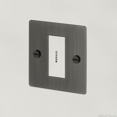 Europlåt 1G Enkelmodulsram, Stål, Mässing, Bränd brons, Brittisk standard