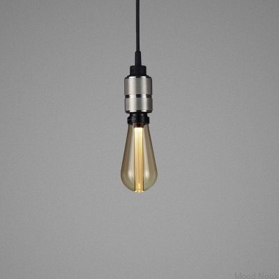 Hänglampa utan skärm 1.0 Hooked S 2 m Stål Silver