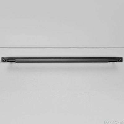 Långt möbelhandtag med linjär platta 325 stålpistolhandtag