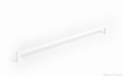 Avlångt möbelhandtag U 0056 320 Metall Vit Mat