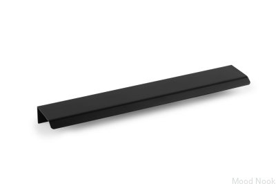 Uchwyt meblowy krawędziowy Curve 128 Aluminiowy Czarny