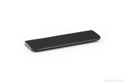 Tirador alargado para mueble Peak 64, aluminio negro cepillado