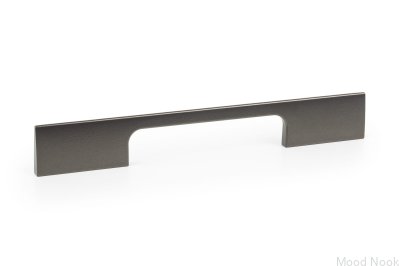 Peak 250 avlångt möbelhandtag Aluminium mörksilver
