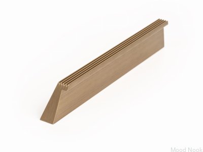 Skena 160 längsgående möbelhandtag, aluminium, guld, borstad, cava