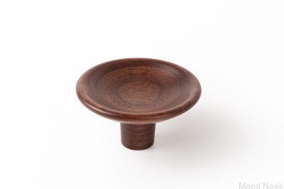 Gałka meblowa Disc 50 Drewniana Orzech Włoski