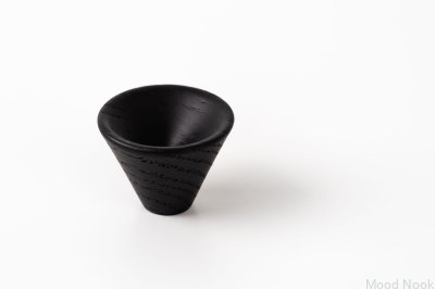 Möbelknopp Conic 29 Trä Svartlackerad