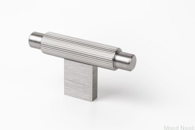 Möbelknopp T-Bar Arpa Aluminium Silver Borstad