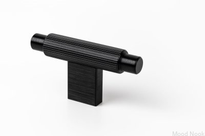 Möbelknopp T-Bar Arpa Aluminium Svart Borstad