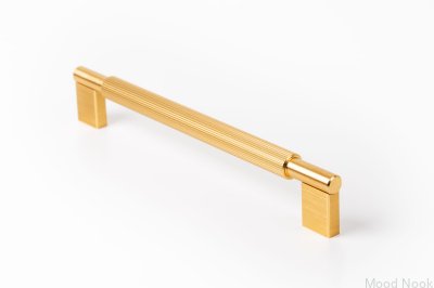 Arpa 192 avlångt möbelhandtag, Aluminium, Guld, Borstad