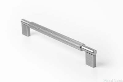 Arpa 192 avlångt möbelhandtag, Aluminium, Silver, Borstad