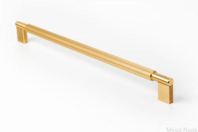 Arpa 320 avlångt möbelhandtag, Aluminium, Guld, Borstad