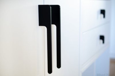 Möbelhandtag Soft Cut 200 Aluminium Svart