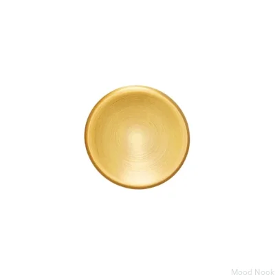 Möbelknopp Disc 38 Borstat guld Cava