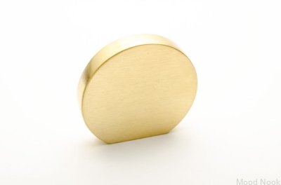 Bouton de meuble Globe 35 Laiton Brossé Non Peint