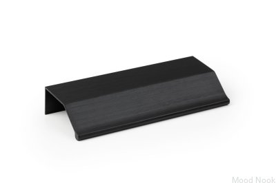 Wing 64 Aluminum Black Brushed edge furniture handle