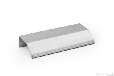 Wing 64 Aluminum Silver Brushed edge furniture handle