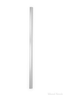 Мебельная ручка Wing 1120 из алюминия с серебристым матовым краем
