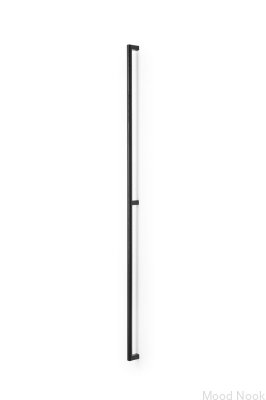 Eto 992 träsvart med svart aluminium avlångt möbelhandtag