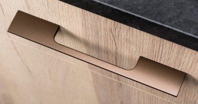 Avlångt möbelhandtag Peak 768 Aluminium Metallic Brown