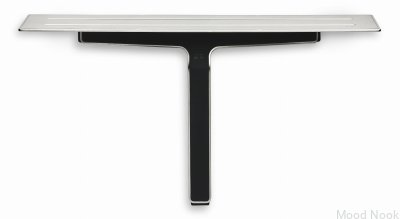 Estante de baño con escurridor para vidrio y cabinas de ducha 7010 Acero Cepillado