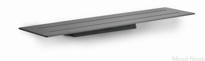 Estante de baño simple 7024 Revestimiento PVD negro