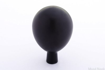 Möbelknopp Drop 28 Svart aluminium
