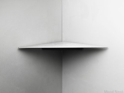 Estantería de esquina para baño 7210 Acero cepillado