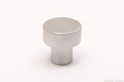 Möbelknopp Dot 18 Borstad aluminium