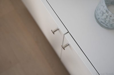 Möbelknopp Sture 18 Mässing Nickelpolerad