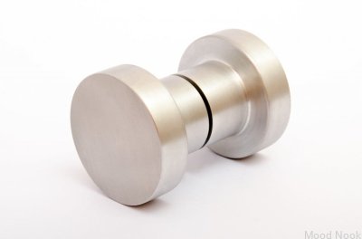 Двусторонняя дверная ручка Dot 50, матовый алюминий